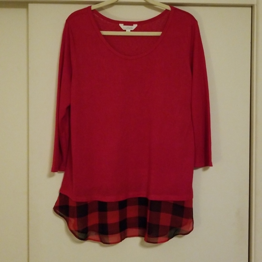 Buffalo Plaid sweater XL